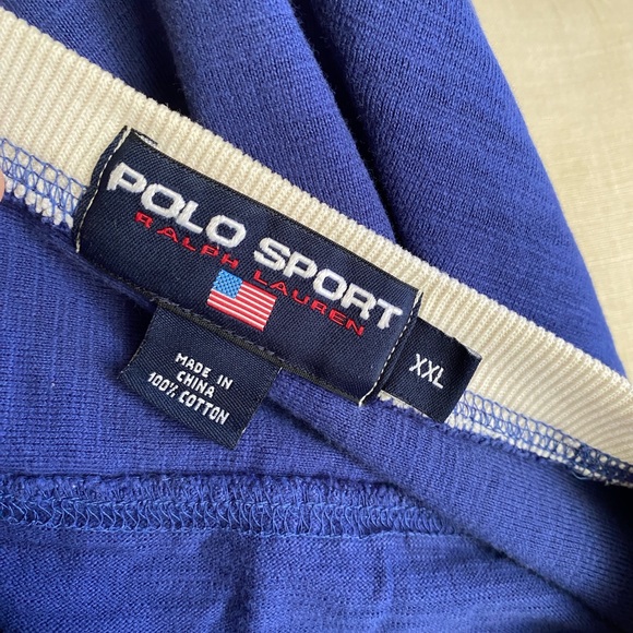 vintage polo sport ralph lauren blue tigers tee - Picture 5 of 10